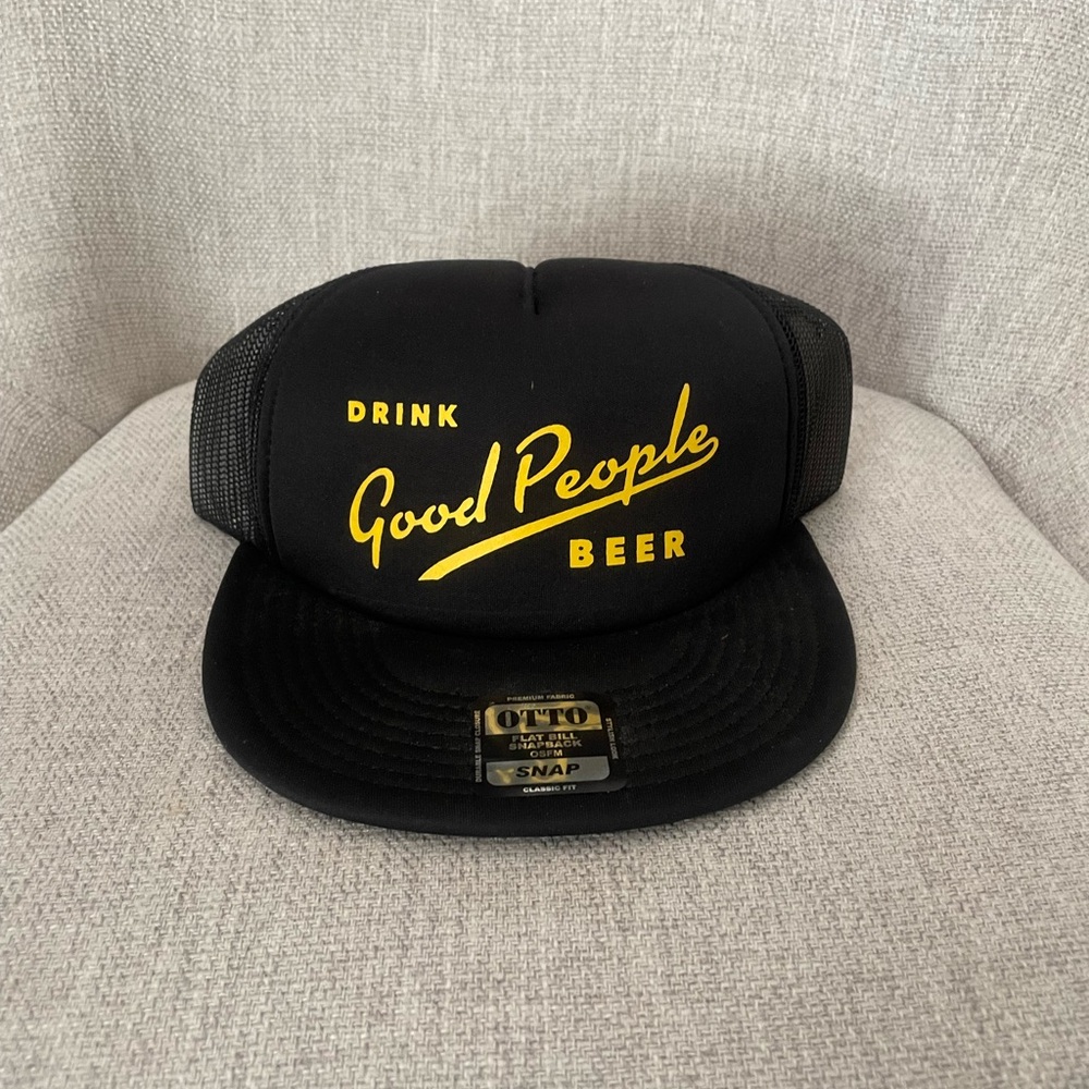Good People beer, Black and Yellow Snapback Hat